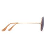 Ray-Ban RB3689 9064AF Gold Cream Maroon Polarized Unisex Sunglasses