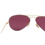 Ray-Ban RB3689 9064AF Gold Cream Maroon Polarized Unisex Sunglasses