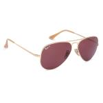 Ray-Ban RB3689 9064AF Gold Cream Maroon Polarized Unisex Sunglasses