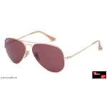 Ray-Ban RB3689 9064AF Gold Cream Maroon Polarized Unisex Sunglasses