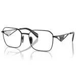 Prada VPR A51 1AB 1O1 Black Rectangular Eyeglasses 100% Authentic