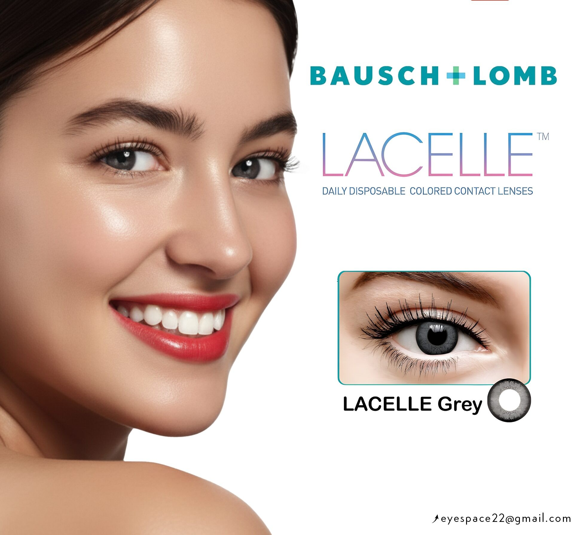 Bausch & Lomb Lacelle® Circle Grey Contact Lens